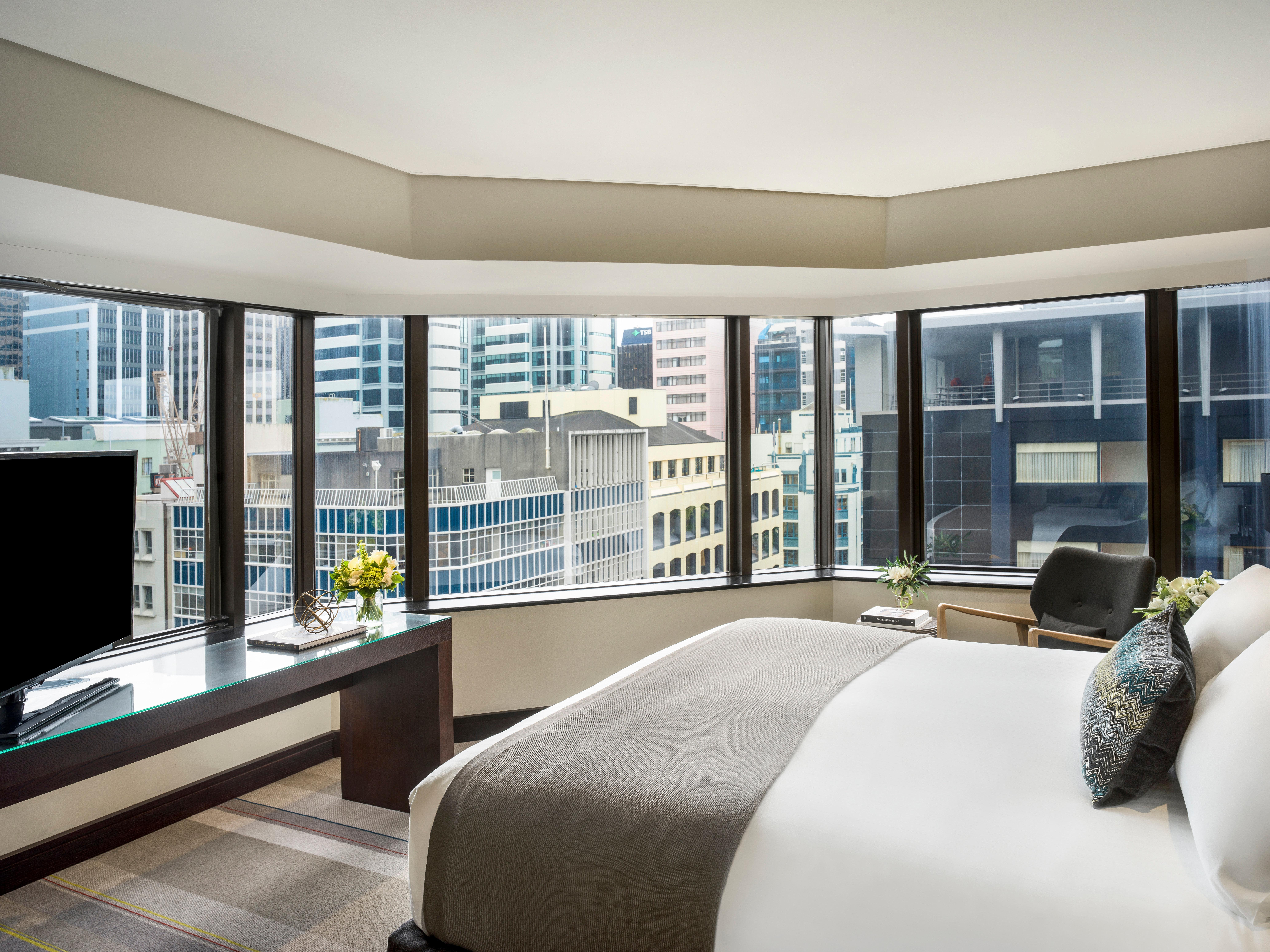 Intercontinental Wellington By Ihg Hotel Bagian luar foto A bedroom at The Westin Hong Kong